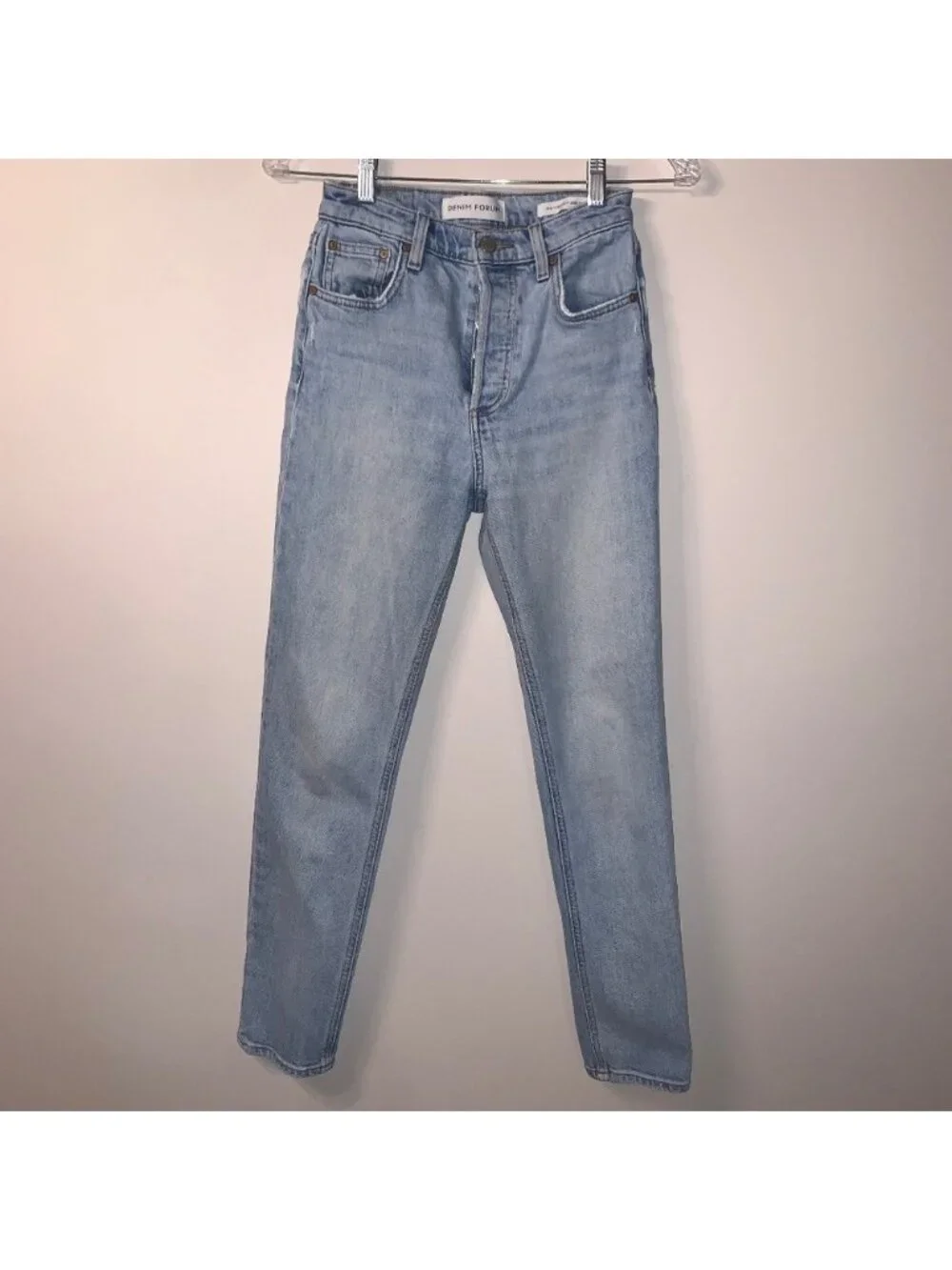 Denim Forum The Yoko High Rise Slim High-waisted slim jeans 25